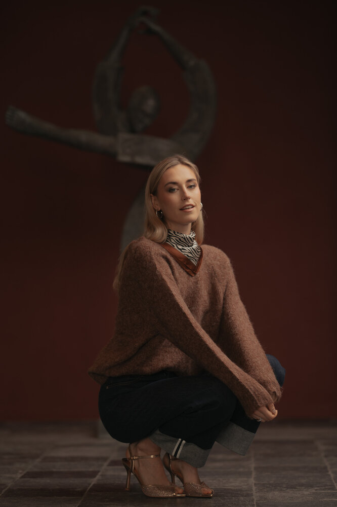 GAELLE pull marron GAELLE pull marron