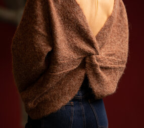 GAELLE pull marron
