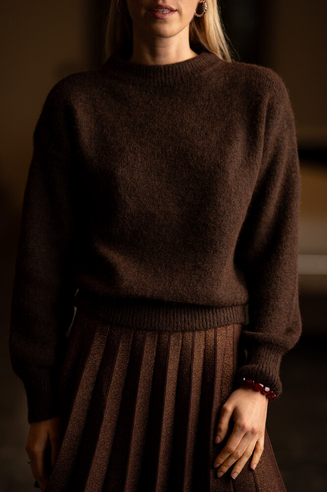 MARLINA pull marron MARLINA pull marron