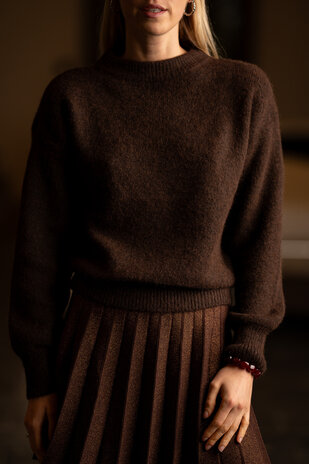 MARLINA pull marron MARLINA pull marron