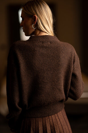 MARLINA pull marron MARLINA pull marron