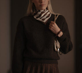 MARLINA pull marron