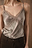 Caraco en satin taupe à dentelle SIDONIE Caraco en satin taupe à dentelle SIDONIE