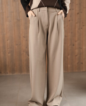 MARJOLAINE pantalon taupe