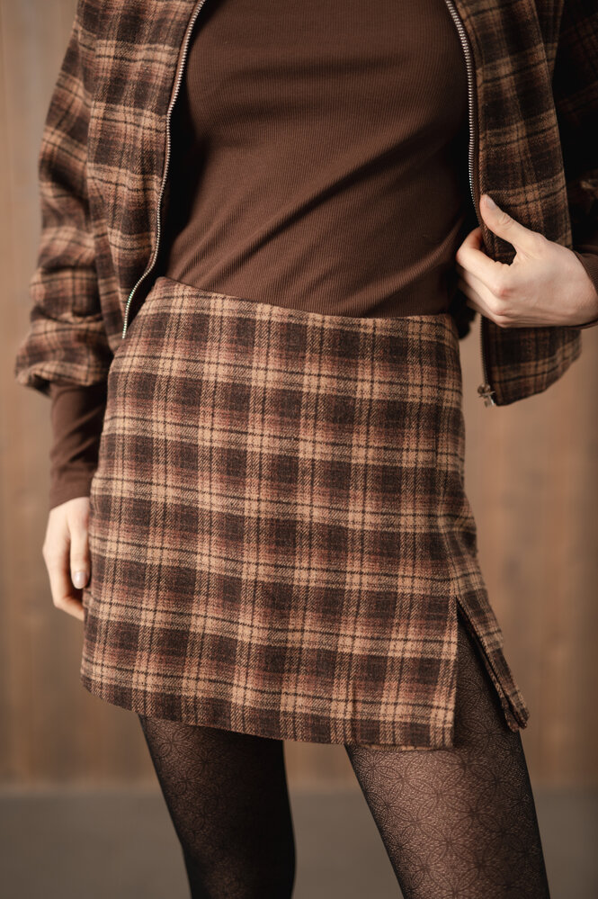 SOLENE jupe-short choco