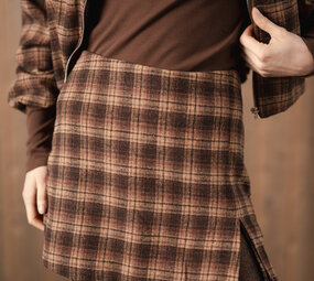 SOLENE jupe-short choco