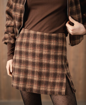 SOLENE jupe-short choco