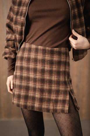 SOLENE jupe-short choco