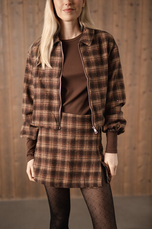 SOLENE jupe-short choco