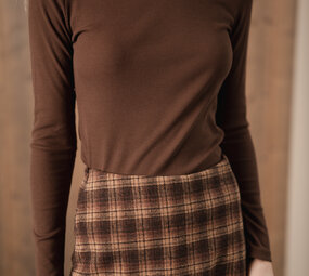 OLGA blouse choco