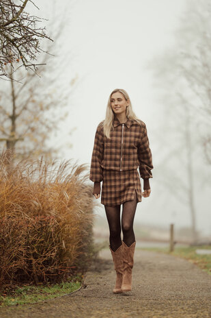 SOLENE jupe-short choco