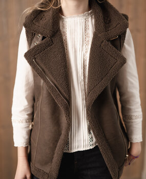 NAYA veste sans manches choco