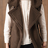 NAYA veste sans manches choco