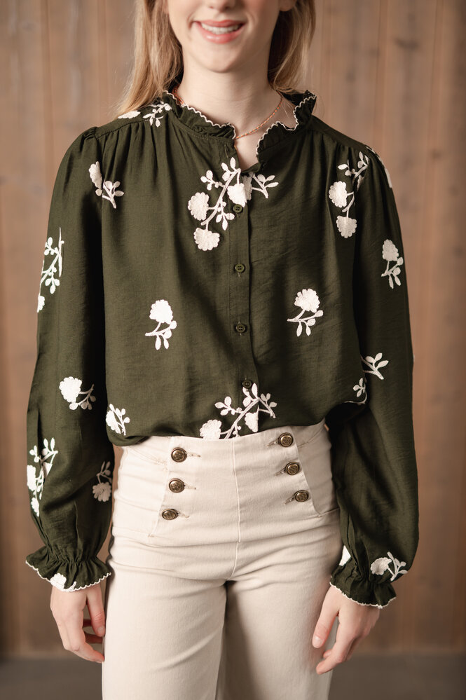 CALYSTA chemise kaki