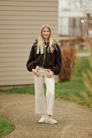 VICTORINE jean taupe