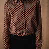 AELIA chemise à pois choco