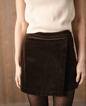 ORELLE short-jupe chocolat