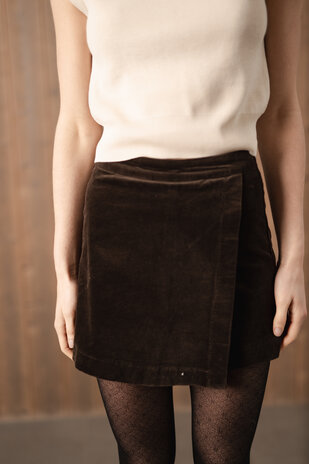 ORELLE short-jupe chocolat
