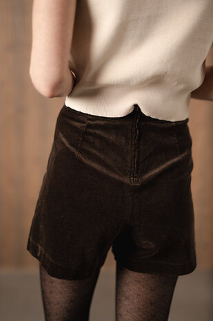 ORELLE short-jupe chocolat