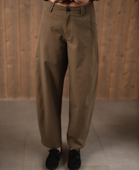 BARREL pantalon taupe