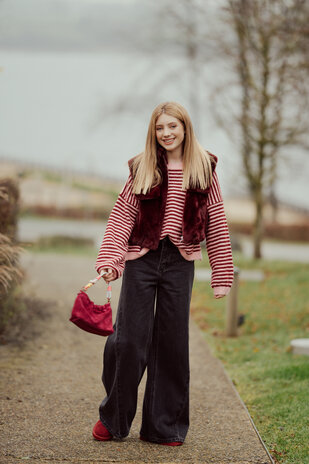 LEORINE veste sans manches bordeaux