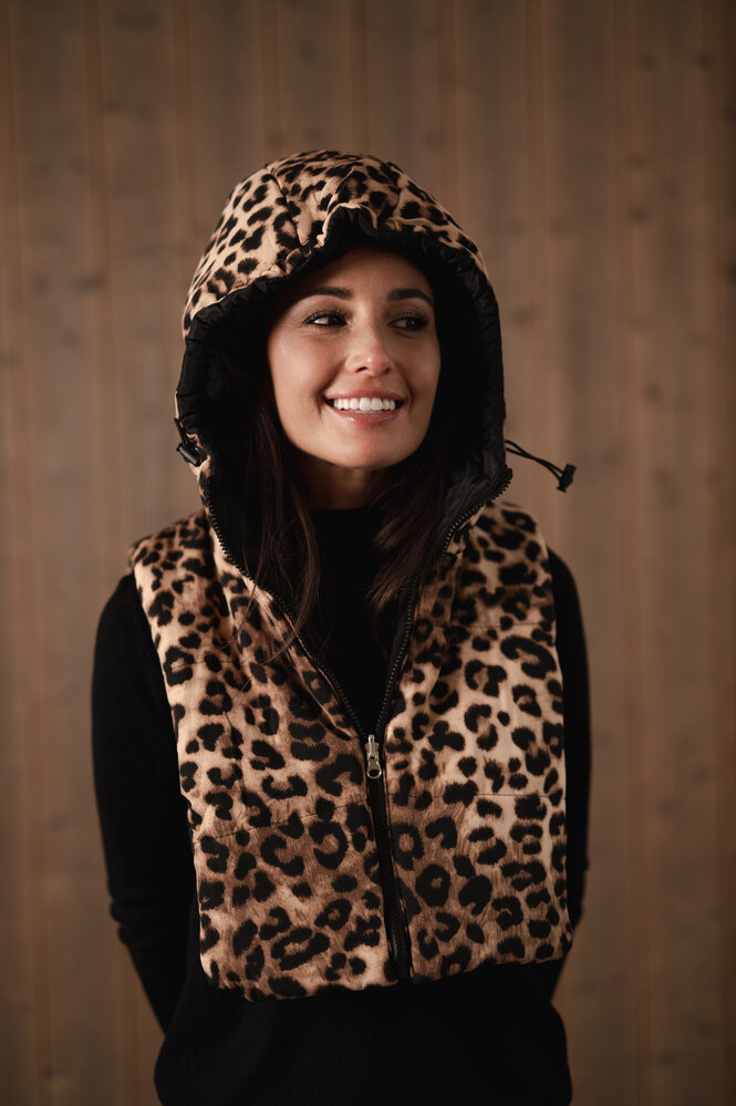 ZELIA cagoule doudoune léopard ZELIA cagoule doudoune léopard