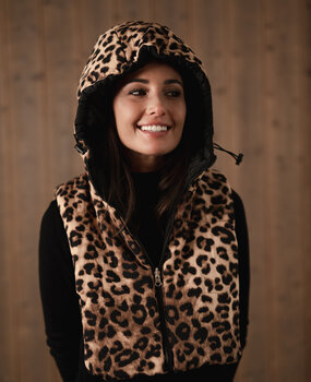 ZELIA cagoule doudoune léopard ZELIA cagoule doudoune léopard