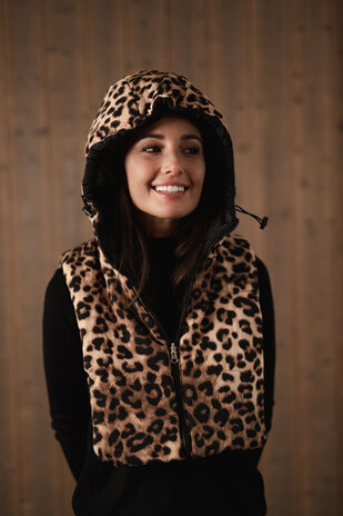 ZELIA cagoule doudoune léopard ZELIA cagoule doudoune léopard