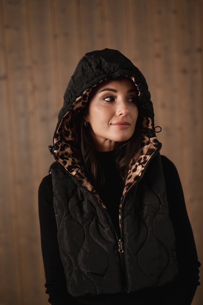 ZELIA cagoule doudoune léopard ZELIA cagoule doudoune léopard