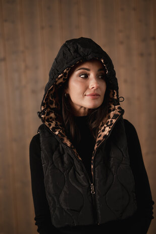 ZELIA cagoule doudoune léopard ZELIA cagoule doudoune léopard