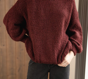 VERANA pull bordeaux