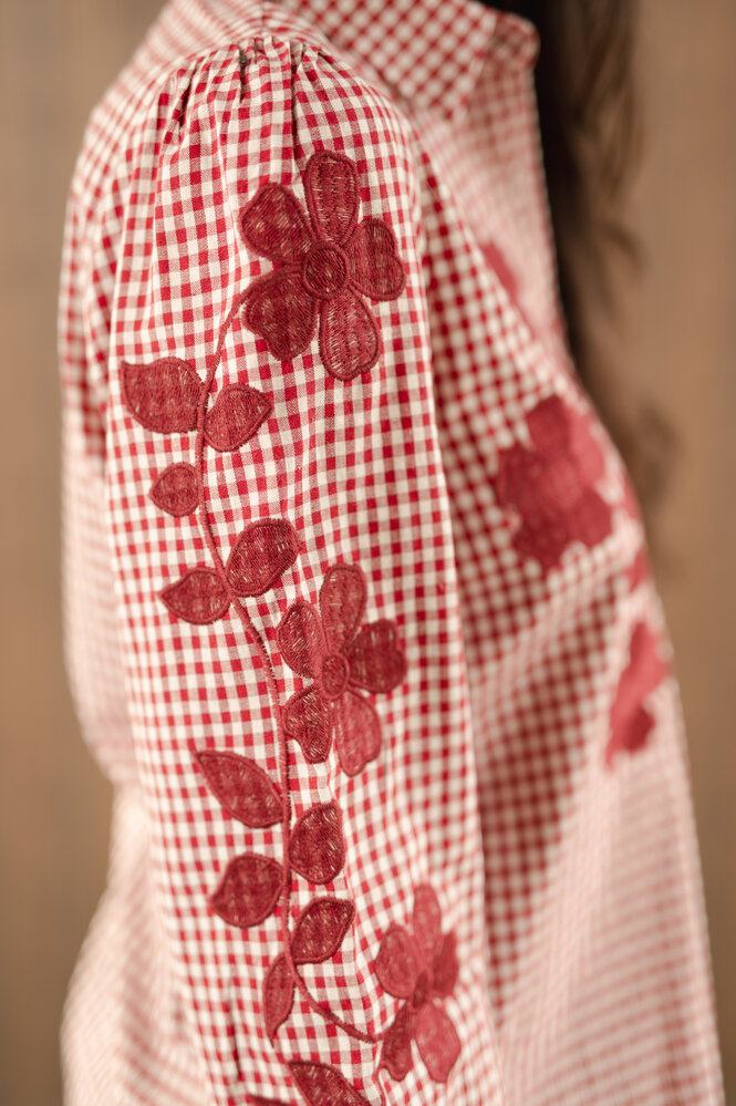 ELINA chemise bordeaux