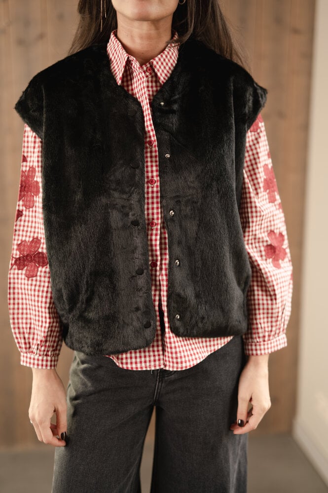 DARIA veste sans manches noir