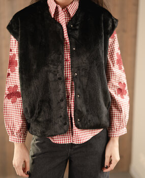 DARIA veste sans manches noir