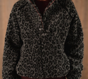 MIREL pull léopard gris