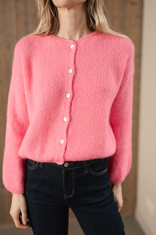 LUCIA gilet rose fuchsia
