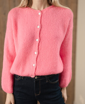 LUCIA gilet rose fuchsia