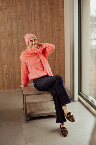 LUCIA gilet rose fuchsia