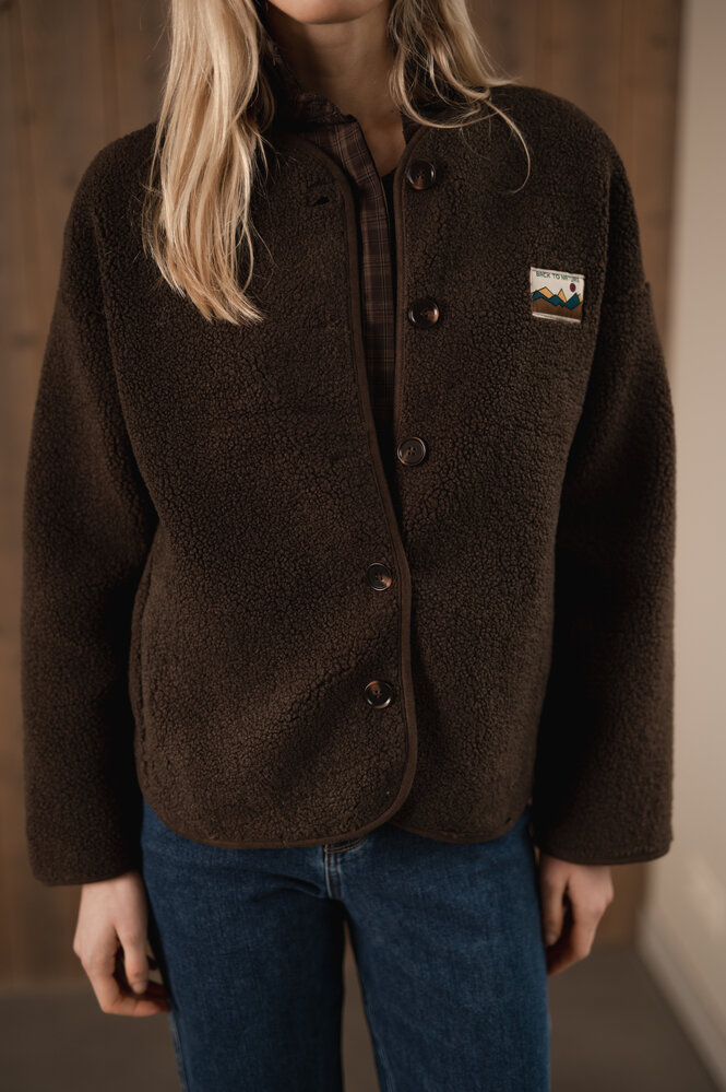 SELMA veste teddy choco