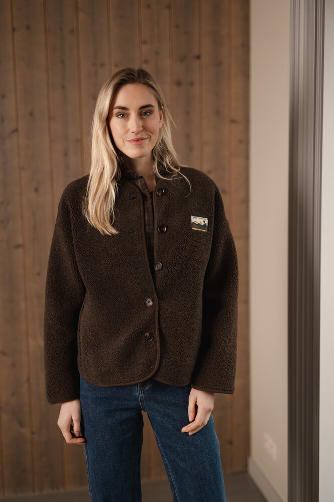 SELMA veste teddy choco