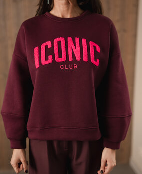 ORELYA pull iconic bordeaux