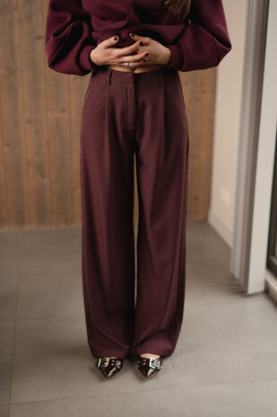 FREYJA pantalon aubergine