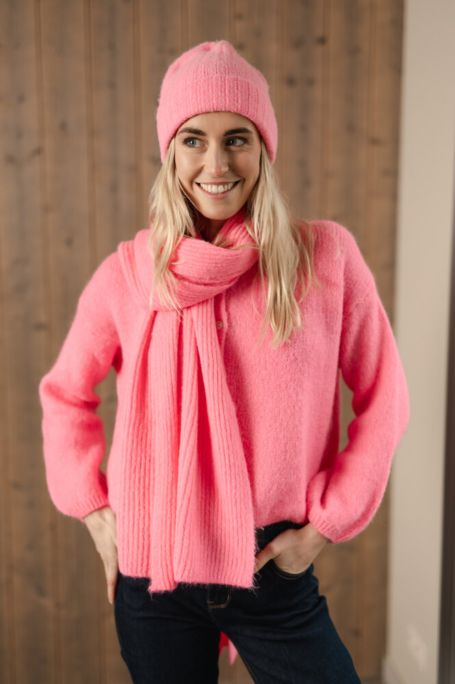 LYSE bonnet rose fuchsia