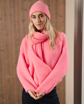 LYSE écharpe rose fuchsia