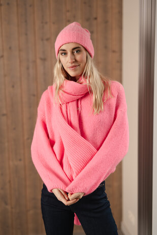 LYSE écharpe rose fuchsia