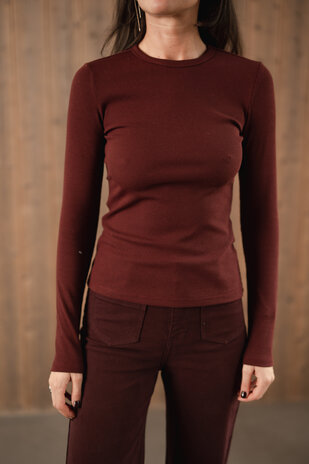 OLGA t-shirt bordeaux