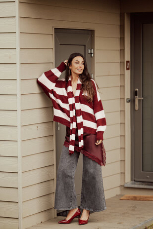 THALINA robe bordeaux