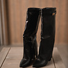 TANAISIE bottes hautes noir