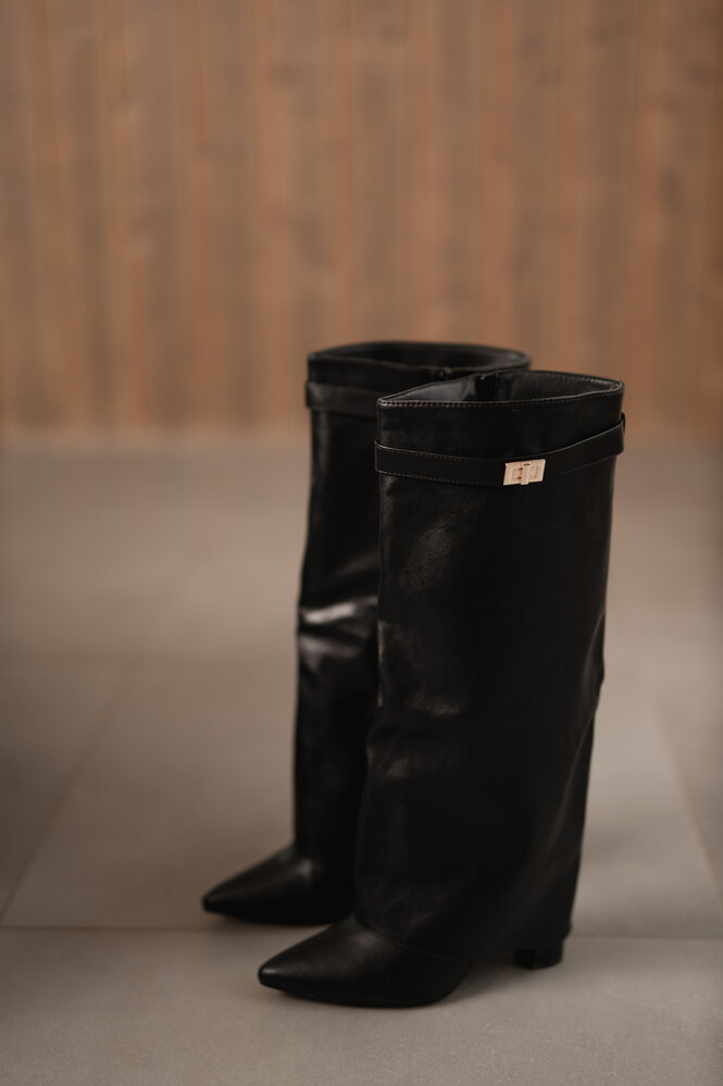 TANAISIE bottes hautes noir