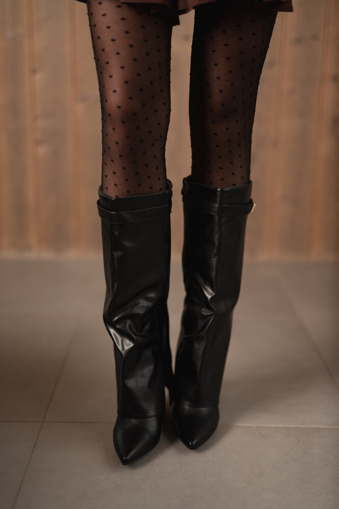 TANAISIE bottes hautes noir